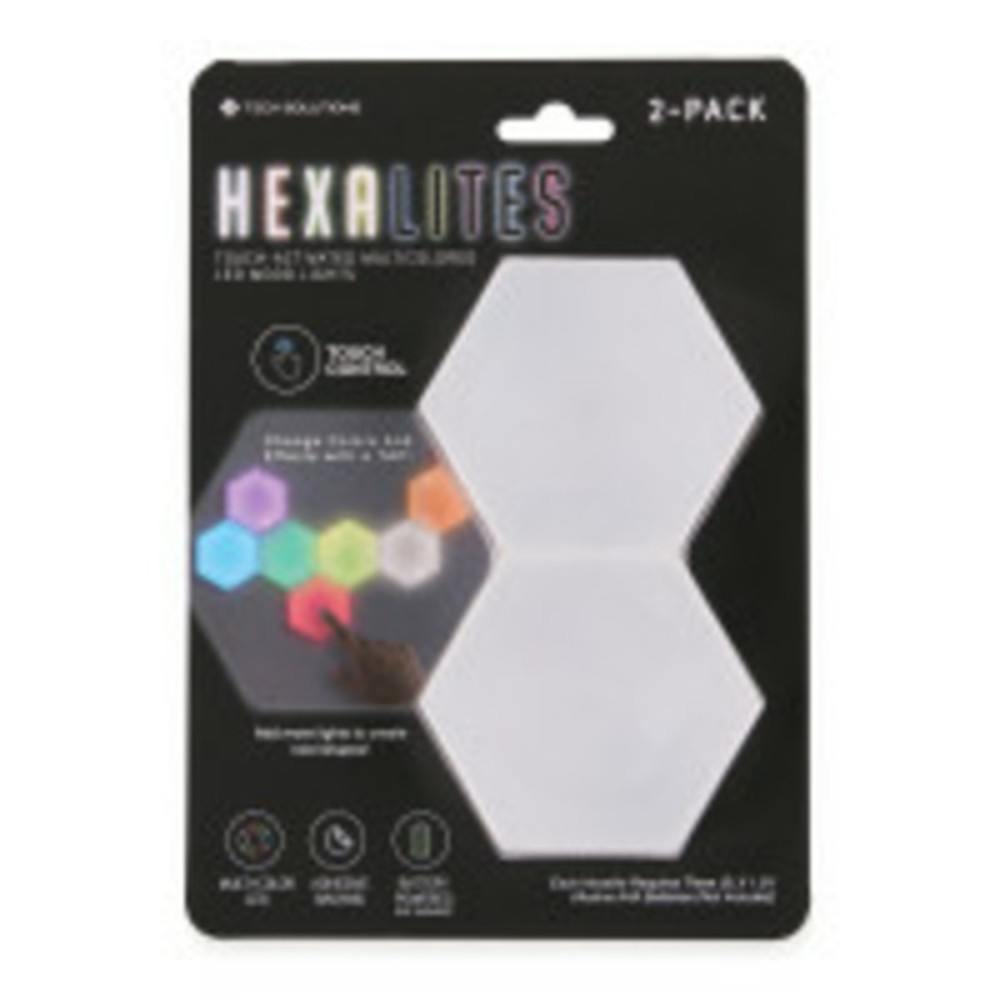 Hexalites Multi-Color Touch Activated LED Mood Lights